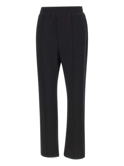 Iceberg Elastic-waistband Ribbed Trousers In Black
