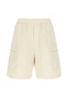 Iceberg Elasticated Bermuda Shorts In Neutral