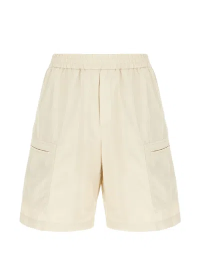 Iceberg Elasticated Bermuda Shorts In Neutral