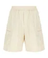 Iceberg Elasticated Bermuda Shorts In Neutral