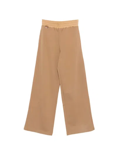Iceberg Elasticated Waistband Palazzo Pants In Brown