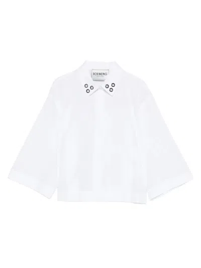 Iceberg Elegant Women's Relaxed Fit Shirt In White
