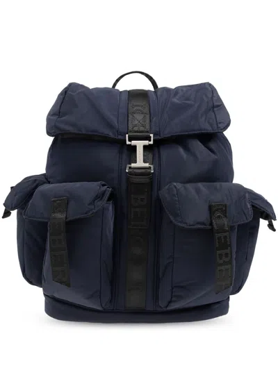 Iceberg Embossed Logo Backpack In Blue