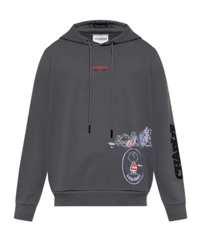 Iceberg X Peanuts Graphic-print Hoodie In Gold