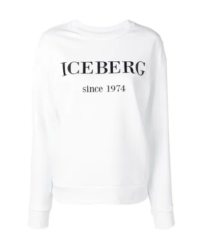 Iceberg Embroidered Logo Sweatshirt In White