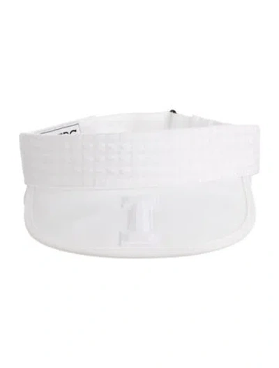 Pre-owned Iceberg Embroidered Sun Visor In White
