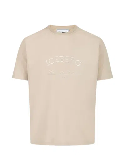 Iceberg Embroidered T-shirt In Pink