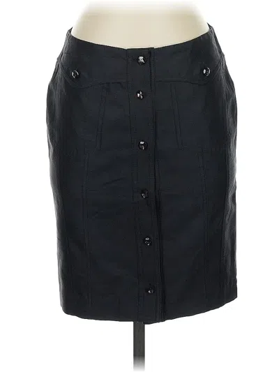 Pre-owned Iceberg Faux Leather Skirt In Black
