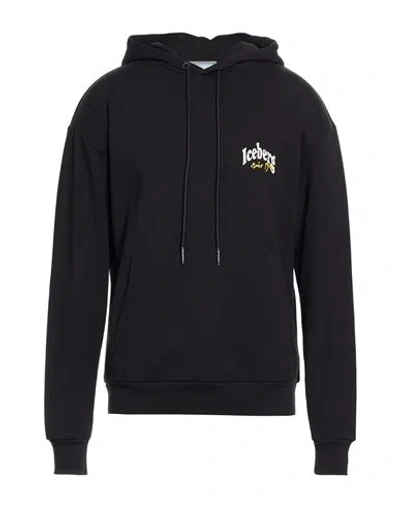 Iceberg Felpa Man Sweatshirt Black Size Xl Cotton