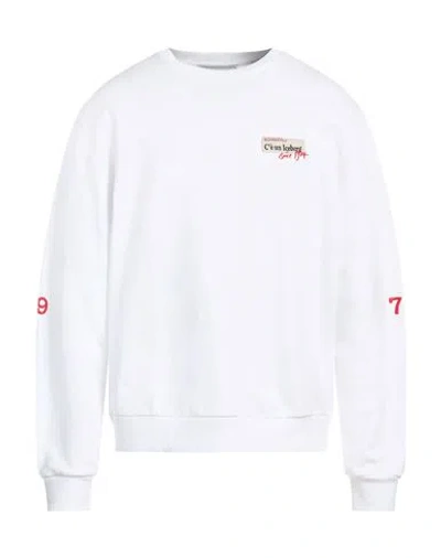 Iceberg Felpa Man Sweatshirt White Size Xl Cotton