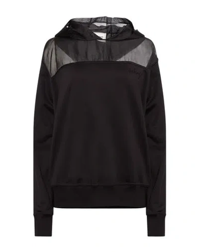 Iceberg Felpa Woman Sweatshirt Black Size S Polyamide, Cotton, Silk