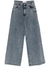 Iceberg Five-pocket Flared Jeans In Blue