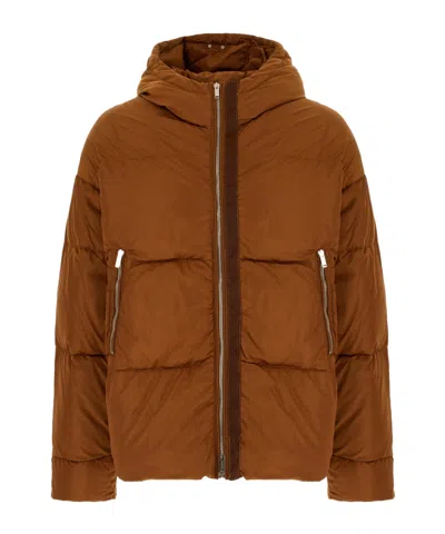 Iceberg Fleece Jacket With Hood And Zipper In Brown