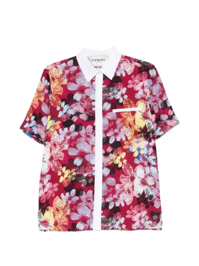 Iceberg Flora-print Collared Shirt In Multi