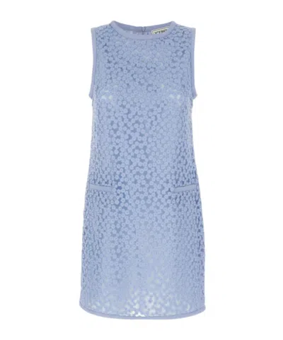 Iceberg Floral Mini Dress In Blue