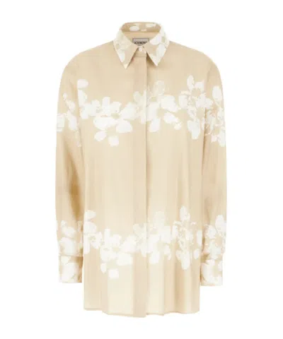 Iceberg Floral Shirt In Brown
