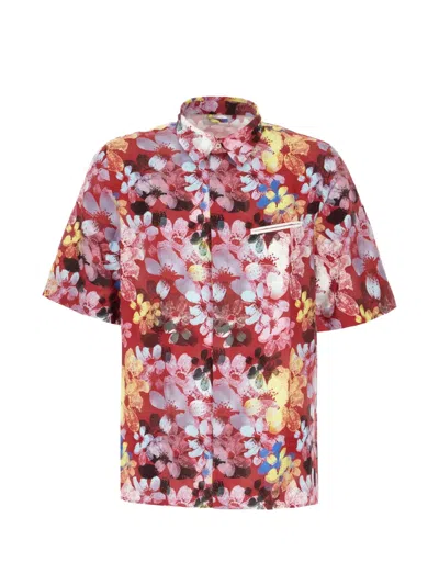 Iceberg Floral-print Shirt In Red