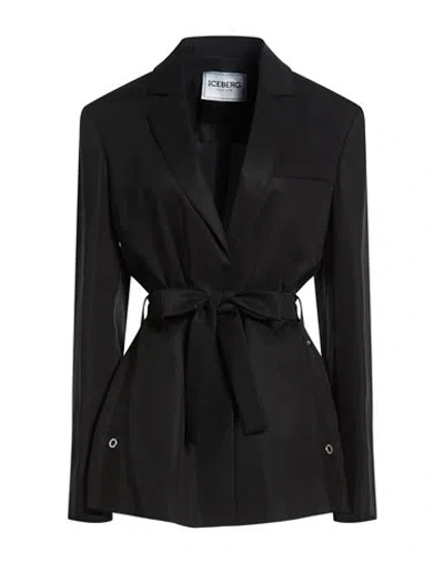 Iceberg Giacca Woman Blazer Black Size 8 Lyocell