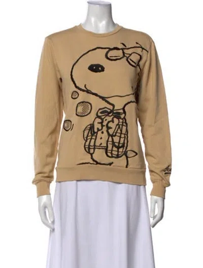 Pre-owned Iceberg Graphic Print Crew Neck Sweatshirt In Neutrals
