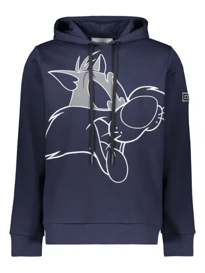 Iceberg Graphic-print Hoodie In Blue