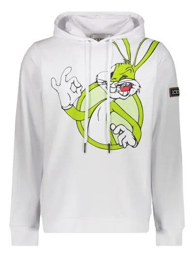 Iceberg Graphic-print Hoodie In White