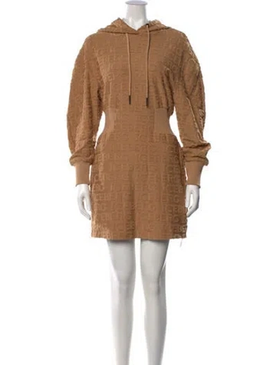 Pre-owned Iceberg Graphic Print Mini Dress In Neutrals