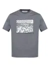 Iceberg Graphic-print Patch T-shirt In Gray