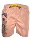 Iceberg Graphic-print Swim Shorts In Brown
