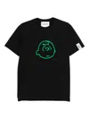 Iceberg Logo Graphic Print Short Sleeve T-shirt In Black