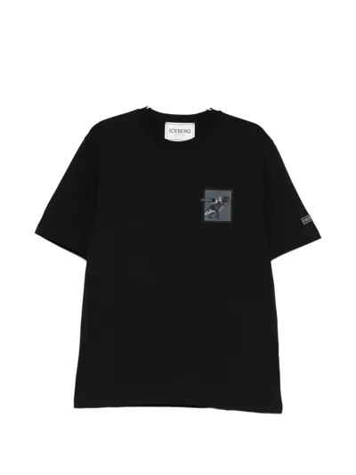 Iceberg Graphic T-shirt In Black