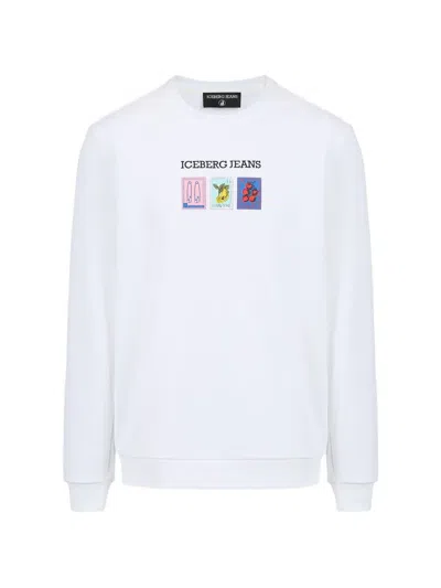 Iceberg Graphic-print Sweatshirt In White