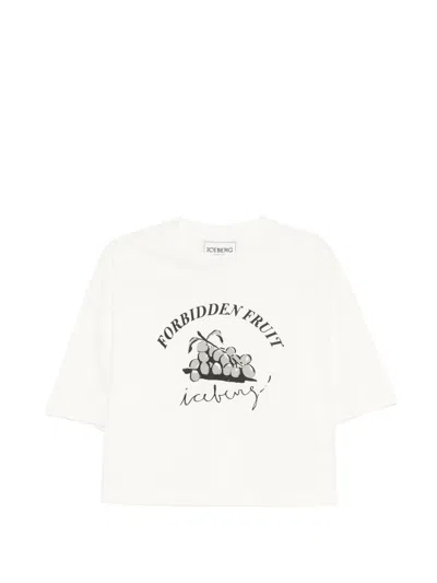 Iceberg Graphic-print T-shirt In Neutral