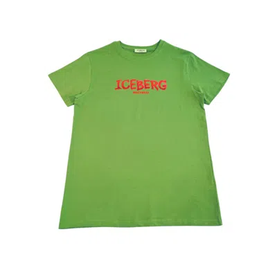 Iceberg Green Cotton T-shirt
