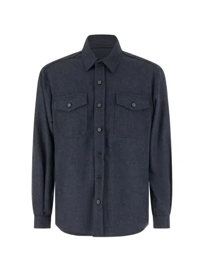 Iceberg Herringbone Button-up Shirt In Animal Print
