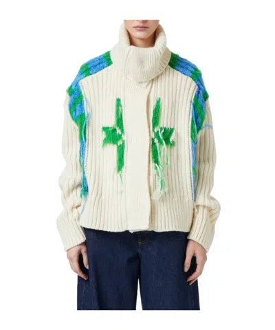 Iceberg High-necked Long-sleeve Sweater In Multi
