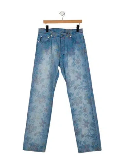 Pre-owned Iceberg High-rise Wide Leg Jeans In Blue