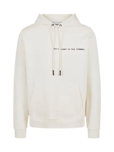 Iceberg Hoodie With Logo In White