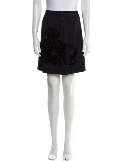 Pre-owned Iceberg Knee-length Skirt In Black