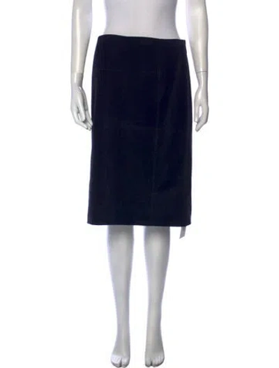 Pre-owned Iceberg Knee-length Skirt In Black