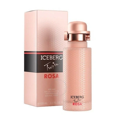 Iceberg Ladies Twice Rosa Edt 4.2 oz Fragrances 8057714450357 In Red   / Pink