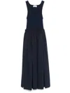 Iceberg Layered-effect Midi Dress In Blue