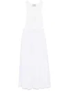 Iceberg Layered-effect Midi Dress In White