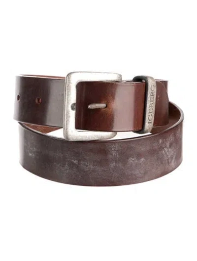 Pre-owned Iceberg Leather Belt In Brown