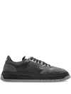 Iceberg Leather-panelled Sneakers In Black