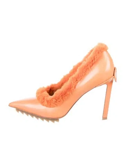 Pre-owned Iceberg Leather Pumps In Orange