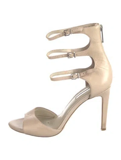 Pre-owned Iceberg Leather Sandals In Neutral