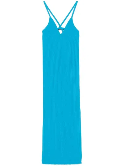 Iceberg Light Blue Knitted Dress