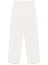 Iceberg Light Beige Tailored Linen Trousers In Beige
