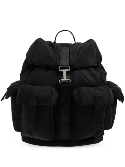 Iceberg Logo Backpack In Black