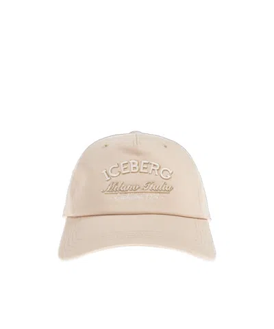 Iceberg Logo Baseball Cap In Neutral